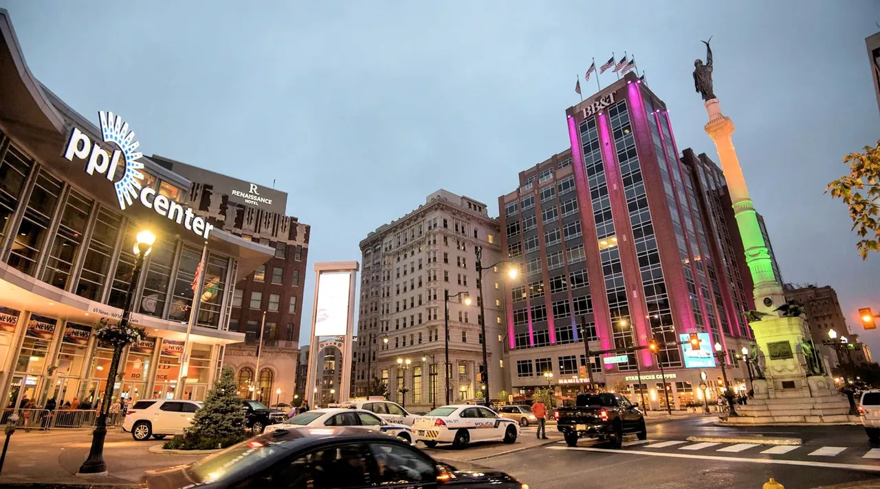 Center Square - Looking Northeast - 12 Oct - Allentown PA — Allentown, PA