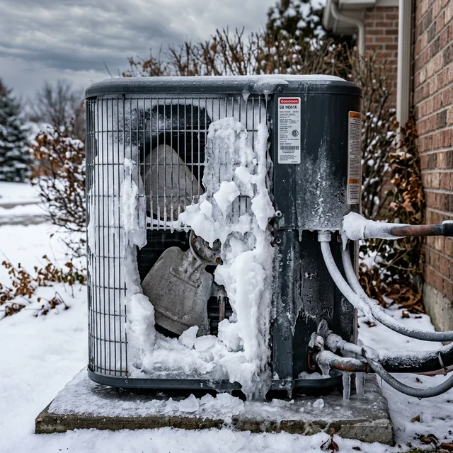 Frozen AC unit refrigerant leak