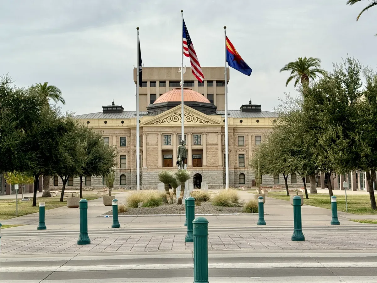 Built in 1899-1901, this Beaux Arts-style building was designed by James Riely Gordon to serve as the Arizona Territorial Capitol — Arizona
