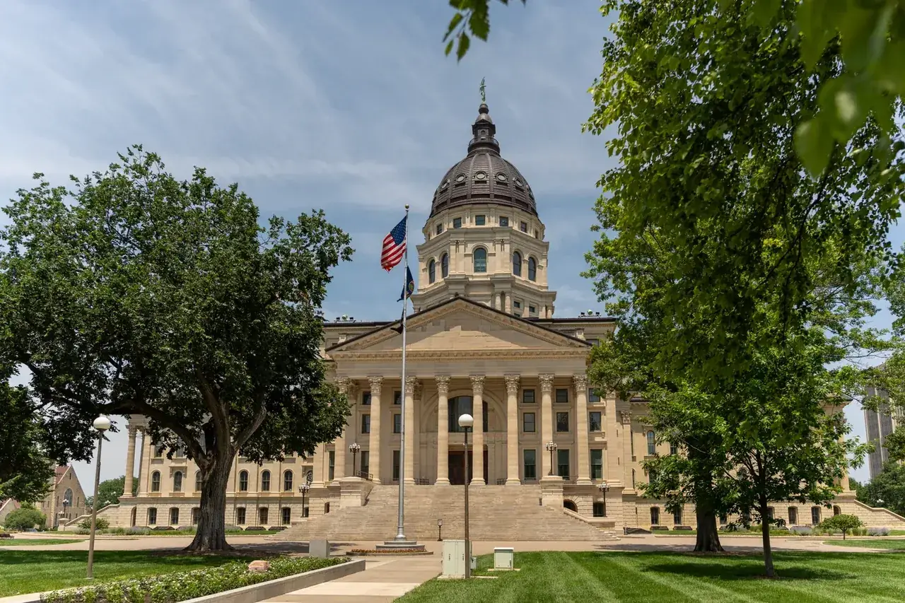 Kansas State Capitol in summer 2024 — Kansas