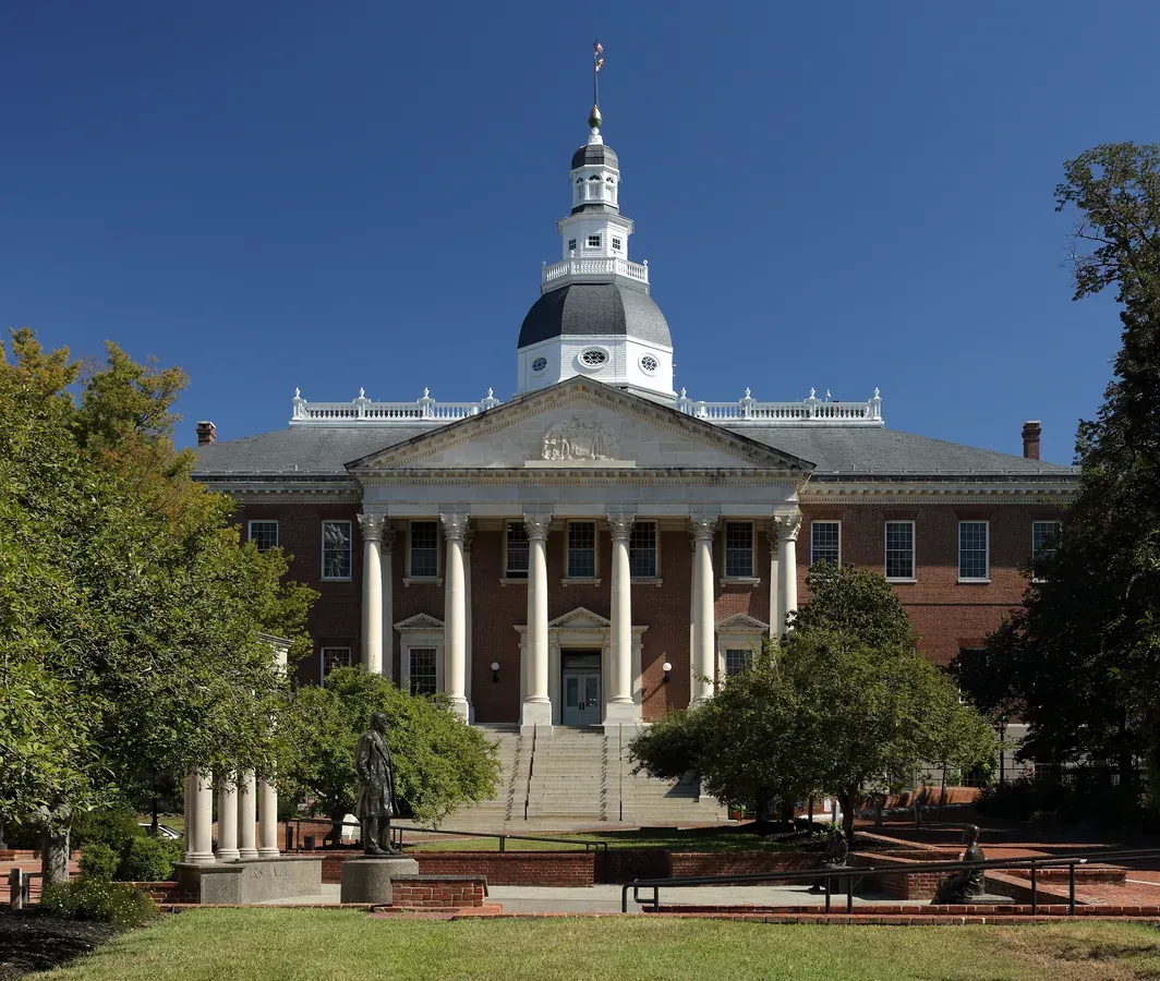 Maryland State House as seen from College Ave — Maryland