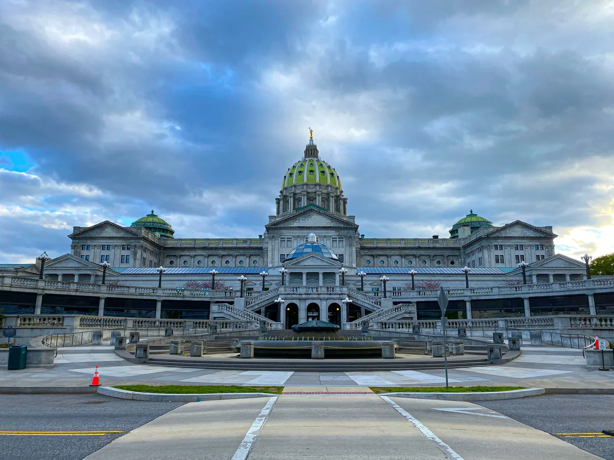 East side image of the PA State Capital in 2020 — Pennsylvania
